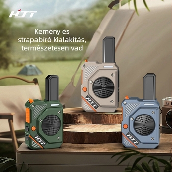 Gyerekeknek szóló walkie-talkie készlet, két darab, újratölthető, szülő–gyerek interakció, hatótáv 1,5–3 km, lítium-ion akkumulátor, porálló