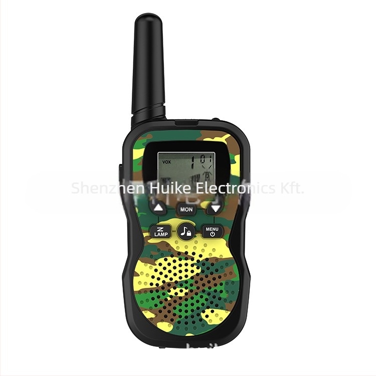 Gyerekeknek készített hordozható walkie-talkie, 22 csatorna, 400-470 MHz, 0,5 W, akár 3 km, Ni-MH akkumulátor