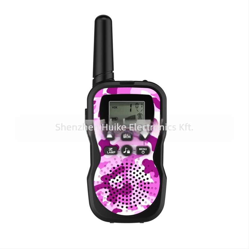 Gyerekeknek készített hordozható walkie-talkie, 22 csatorna, 400-470 MHz, 0,5 W, akár 3 km, Ni-MH akkumulátor