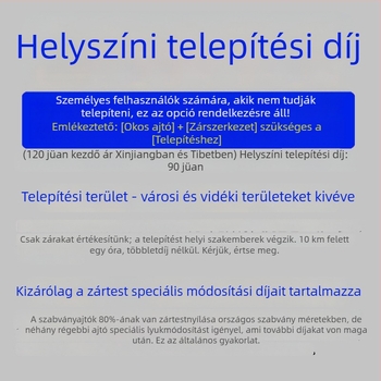 Okos ajtózár telepítési szolgáltatással — ujjlenyomat, jelszó, kártya, tenyér és arcfelismerés; 100 ujjlenyomat tárolása; akár 100 000 nyitás; 0,5 s beolvasás; vízálló; DC tápegység; bejárati ajtóhoz.