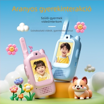 Gyerekeknek szánt videó walkie-talkie kültéri interaktív játékhoz, modell M5, hatótáv 1,5–3 km, Li‑ion 650 mAh akkumulátor, porálló