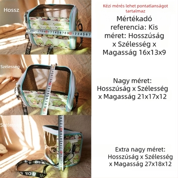 Papagáj hordozható keresztpántos ketrec – légáteresztő, átlátszó, látható és levehető tálcával; Anyag: műanyag, poliészter; Márka: Dong wow; Alkalmas házi madarak számára