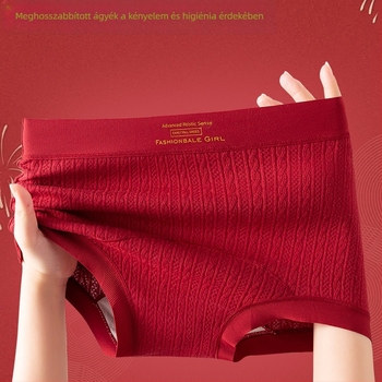 Zodiákus év női alsóneműk, szürke, tiszta pamut Mulberry Silk szövet, bőrbarát, középmagas deréknál, teljes csípőfedés