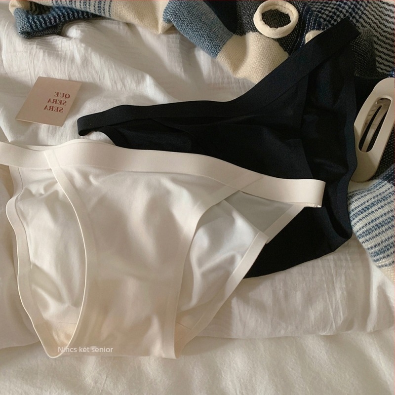 Női Ice Silk nylon alsónadrág, antibakteriális, középmagas derekú, pamut bélés a résznél, 41–50D