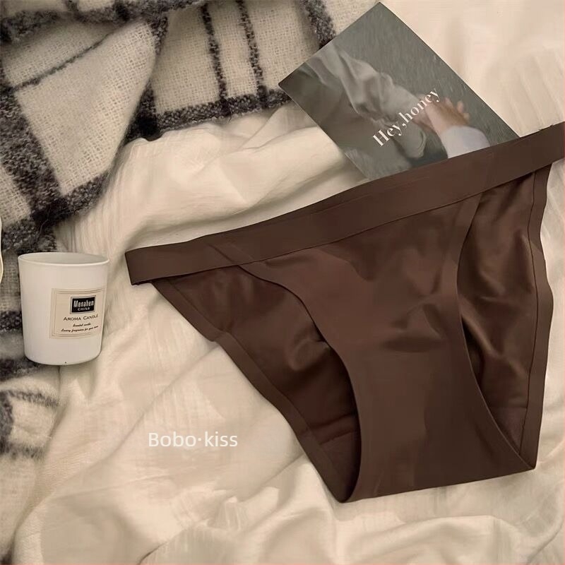 Női Ice Silk nylon alsónadrág, antibakteriális, középmagas derekú, pamut bélés a résznél, 41–50D