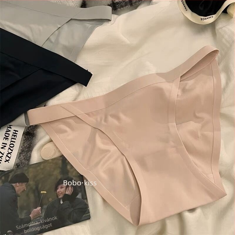 Női Ice Silk nylon alsónadrág, antibakteriális, középmagas derekú, pamut bélés a résznél, 41–50D