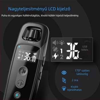 ABBIDOT távirányítós elektromos sokkoló nyakörv kutyáknak — kiképző eszköz és ugatás elleni nyakörv, poliészter