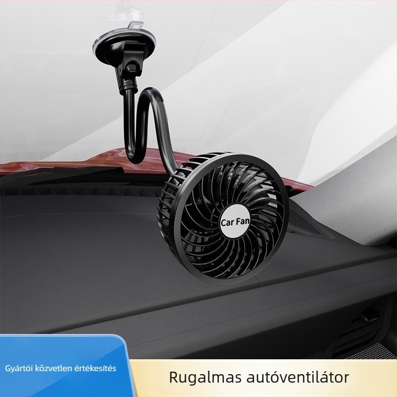 12V-os autóventilátor szívókoronggal, nagy sebességű, 7W, modell AC-2407
