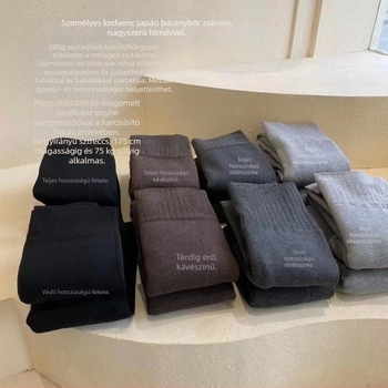 Ashimi meleg fleece-béléssel bélelt vastag harisnyanadrág, magas derék, őszi-téli meleg
