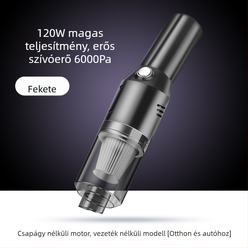 Autó Mini Porszívó, vezeték nélküli, hordozható, 5500 Pa szívóerő, 120 W bemeneti teljesítmény, 7,4 V tápegység