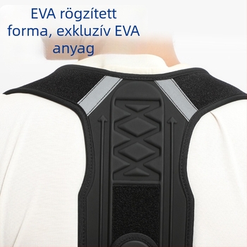 Hátsó testtartás-korrigáló öv, EVA habos nyitott kialakítás, lélegző hátsó támasz, állítható, Modell XWD-XX01