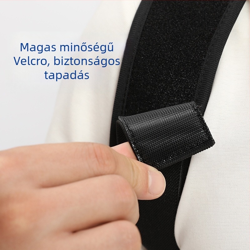 Hátsó testtartás-korrigáló öv, EVA habos nyitott kialakítás, lélegző hátsó támasz, állítható, Modell XWD-XX01