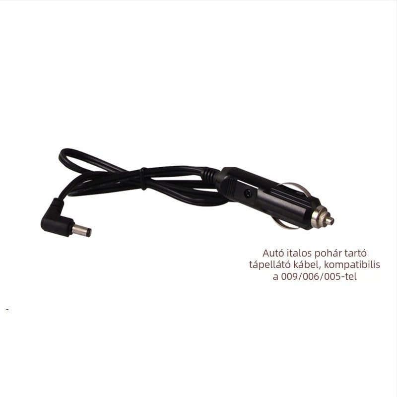 Autóba szánt tápegység-kábel elektromos vízivó pohárhoz – Ouzhibao, réz, modell Power Cord, kiegészítő kábel, pohárvonalak 005008009 és 007