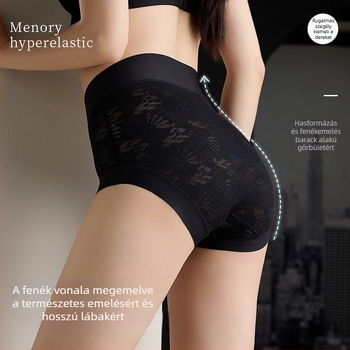 Női magas derekú leggings, hosszított ágyékrész a kényelemért, hasi kontroll és fenékemelés; fő anyag: nejlon, belső pamut bélés, lélegző