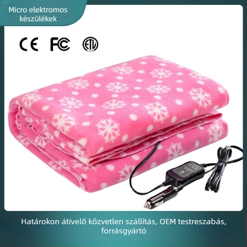 Autóban használható elektromos plüss takaró, 12V, 45W, intelligens hőmérséklet-szabályozás, Bw3 modell