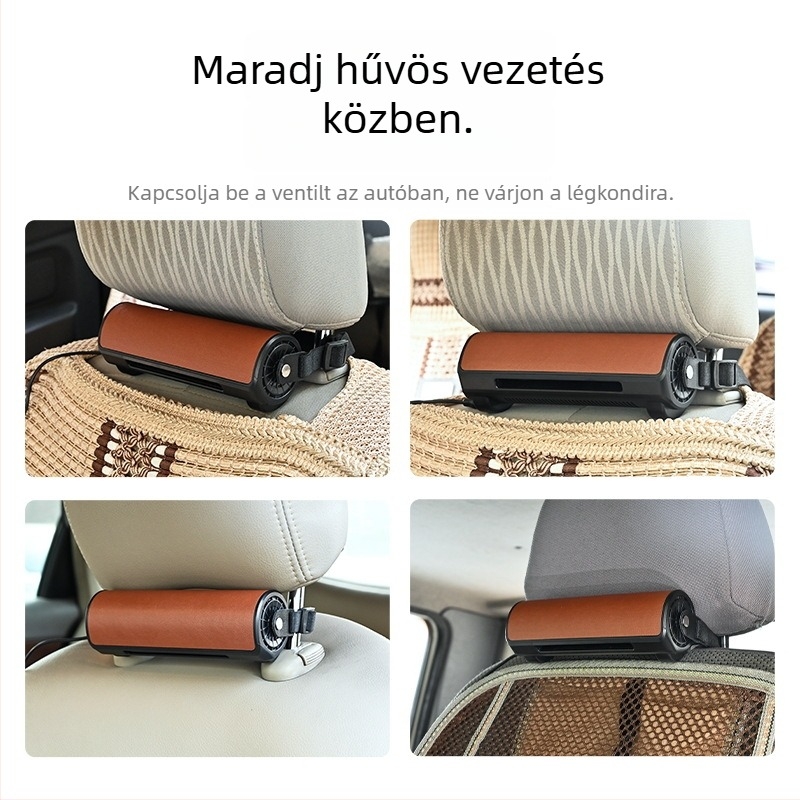 Autóülés ventilátor CF01, ABS leather anyag, 3.12W, ülés ventiláció