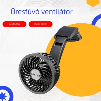 Autóventilátor állítható vákuumos rögzítéssel a középkonzolhoz – ABS, 7W, modell AC-2318