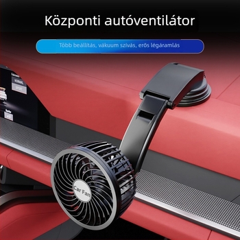 Autóventilátor állítható vákuumos rögzítéssel a középkonzolhoz – ABS, 7W, modell AC-2318