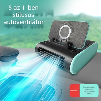 FL-110 Filmat autópanel ventillátor, ABS, 12V/24V, kompakt és hordozható