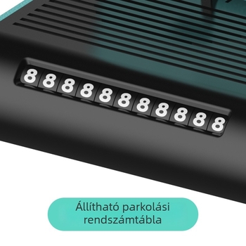 FL-110 Filmat autópanel ventillátor, ABS, 12V/24V, kompakt és hordozható
