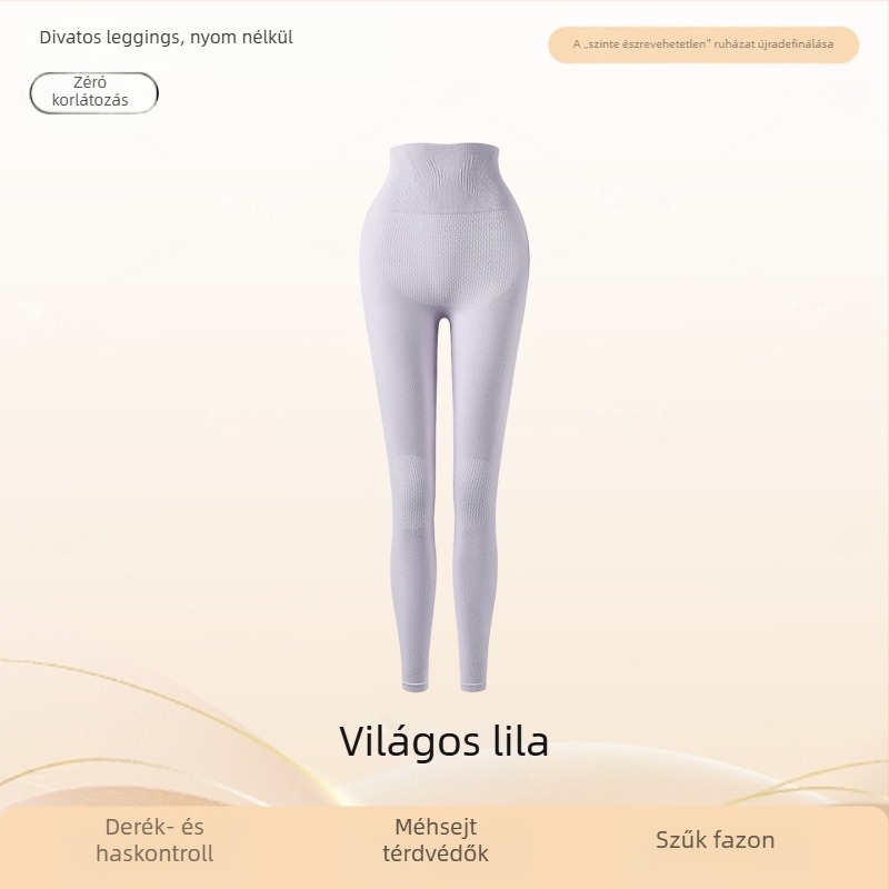 Női téli varrás nélküli magas deréktámas termos leggings, formázó a hasat és emelő a csípőt