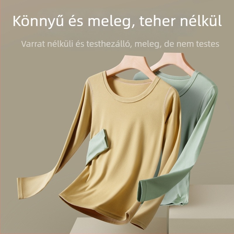 Ultra‑puha tej velúr termikus szett tiniknek – felső és alsó, kétoldalas bolyhosítás, őszi-téli, akril