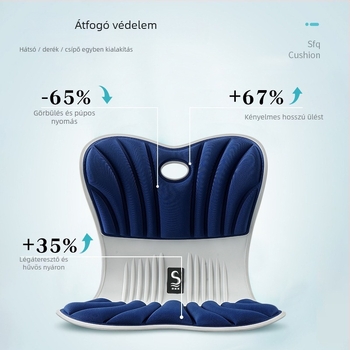 Sifeiqi irodai testtartás párnája memóriahab töltéssel, poliészter huzattal, japán stílus, integrált csípő- és deréktámasz