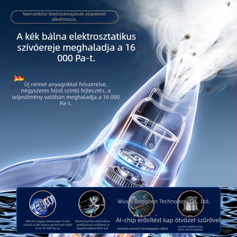 Onai vezeték nélküli kézi autótisztító, 11.1V, 100W, szívó erő 16000 Pa, sterilizáló funkció