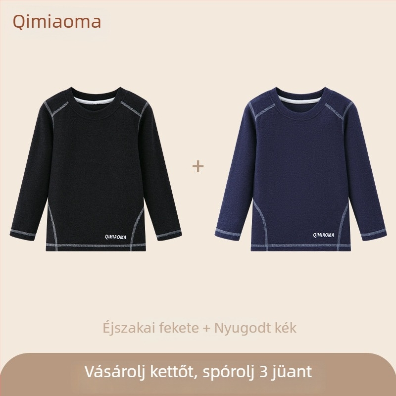 Fiús hosszú ujjú termo felső, német flisz, magas gallér, poliészter, Biztonsági osztály B, téli szezon 2025