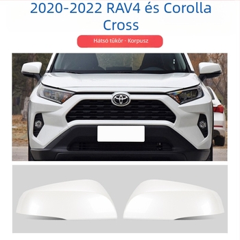 Visszapillantó tükörház fényjelzővel és lencse keretével 2020-2022 Toyota RAV4-hez