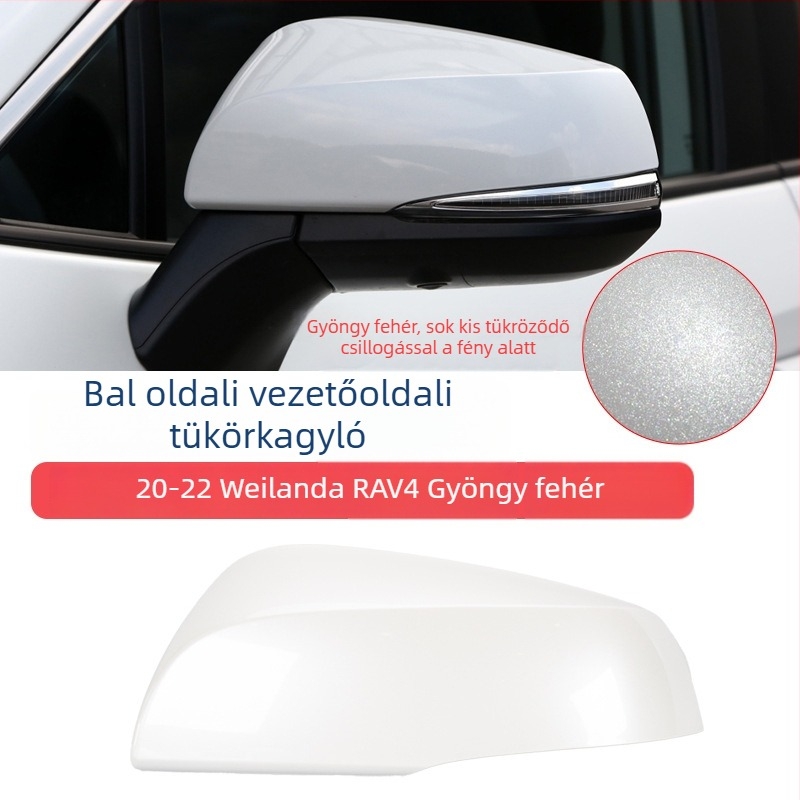 Visszapillantó tükörház fényjelzővel és lencse keretével 2020-2022 Toyota RAV4-hez