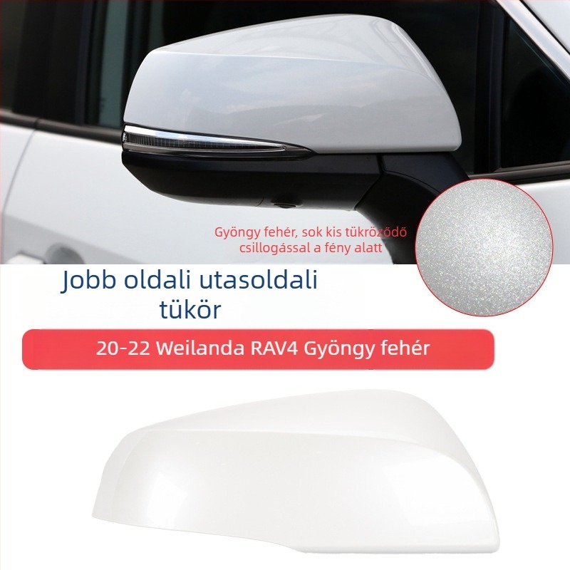 Visszapillantó tükörház fényjelzővel és lencse keretével 2020-2022 Toyota RAV4-hez