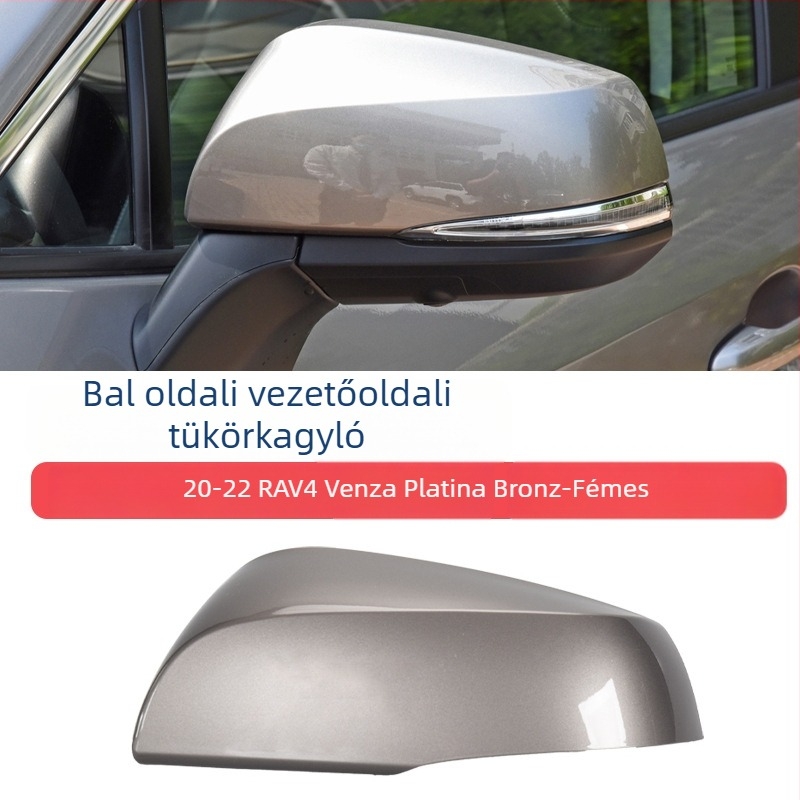 Visszapillantó tükörház fényjelzővel és lencse keretével 2020-2022 Toyota RAV4-hez