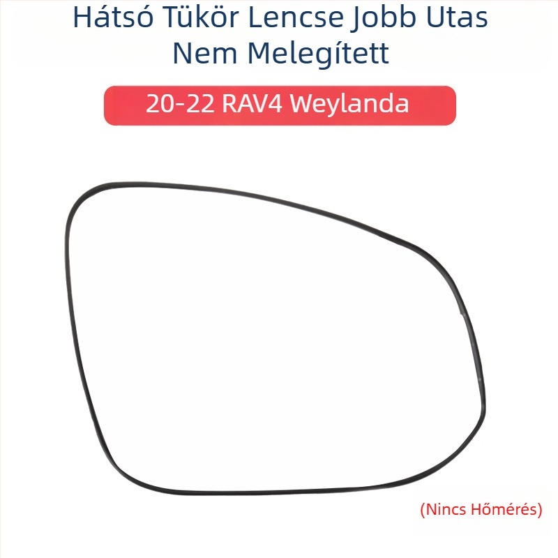 Visszapillantó tükörház fényjelzővel és lencse keretével 2020-2022 Toyota RAV4-hez