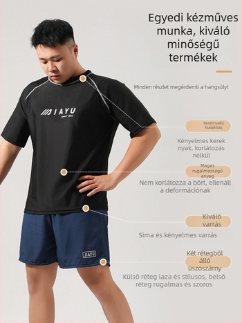 Férfi úszónemű nadrág – kettős réteg, gyorsan száradó, mintázat, külső poliészter (86% akril szálak), bélés poliészter (80% akril szálak)