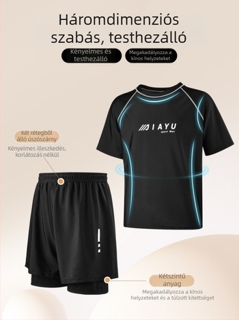 Férfi úszónemű nadrág – kettős réteg, gyorsan száradó, mintázat, külső poliészter (86% akril szálak), bélés poliészter (80% akril szálak)