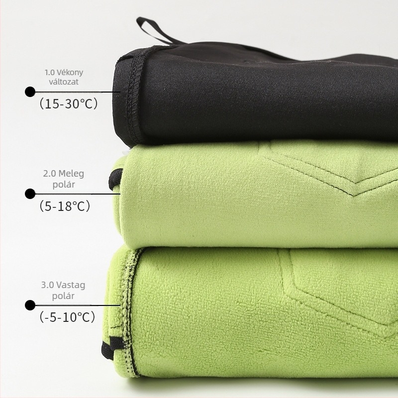 Plusz méretű magas derekú fleece-béléssel ellátott vastagított karcsúsító leggings