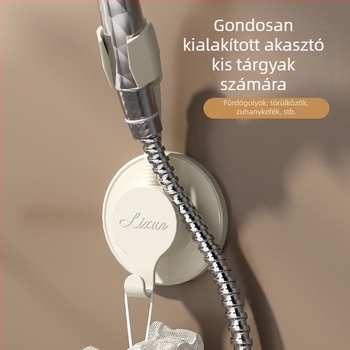 Fúrás nélküli zuhanytartó, falra szerelhető, univerzális és állítható, modell Hszhijia, modern minimalista stílus