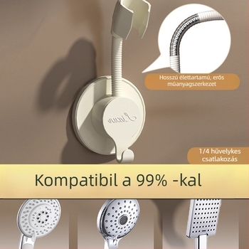 Fúrás nélküli zuhanytartó, falra szerelhető, univerzális és állítható, modell Hszhijia, modern minimalista stílus