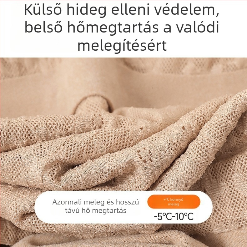 Női termikus mellény mellkas párnázással, bársony csipkével, dupla réteg, V-nyakú, testformáló – alapréteg