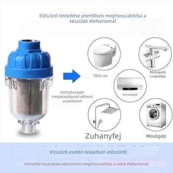 Háztartási elektromos vízmelegítő előszűrő (ABS műanyag; modern és minimalist stílus; alkalmas csapra, mosógépre és zuhanyra)