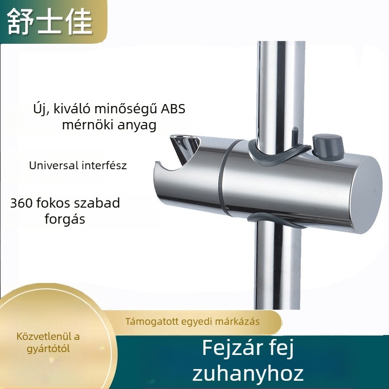 ABS anyagú zuhany polc, elektroplating eljárással, kézi szerelés, működési hőmérséklet 0–100 °C, névleges nyomás 1,6 MPa