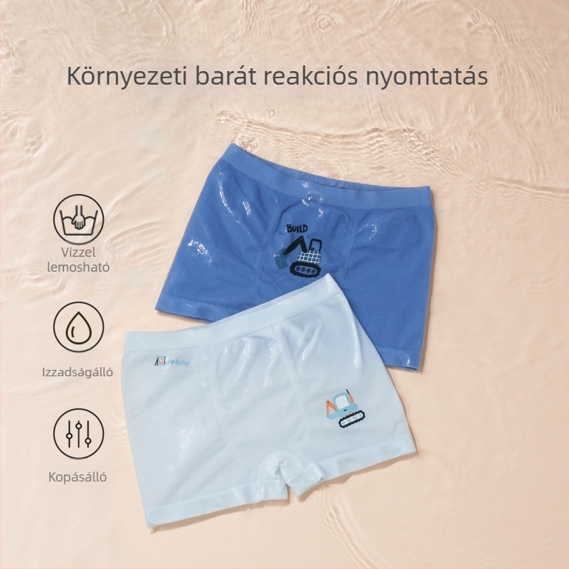 Fiúk boxeralsója modal anyagból, varrat nélküli, 3–8 éveseknek, 10 db/csomag