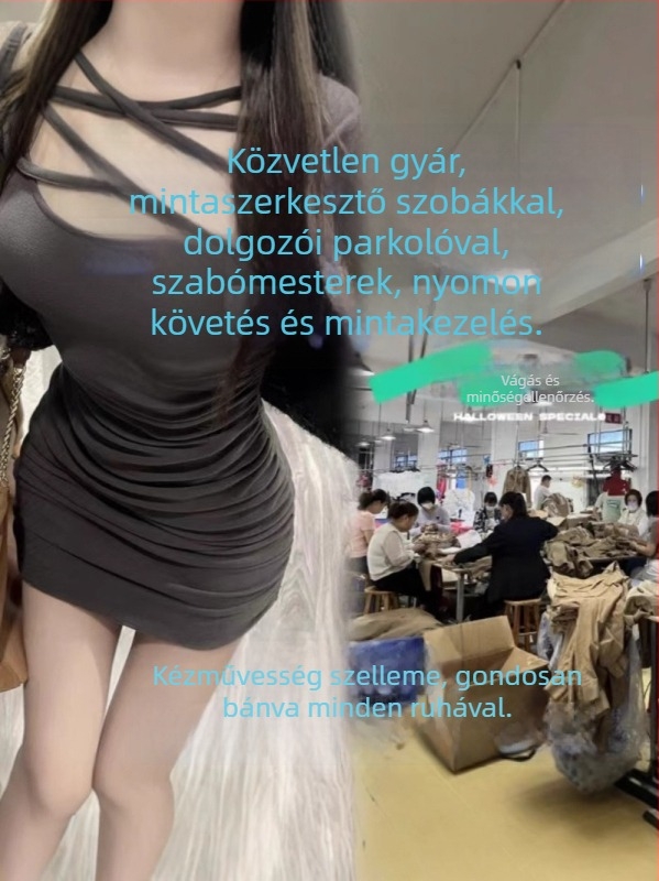 Pamut-len anyagú felső melltámasz, rövid ujjú, kerek nyakú, jobb váll verzió