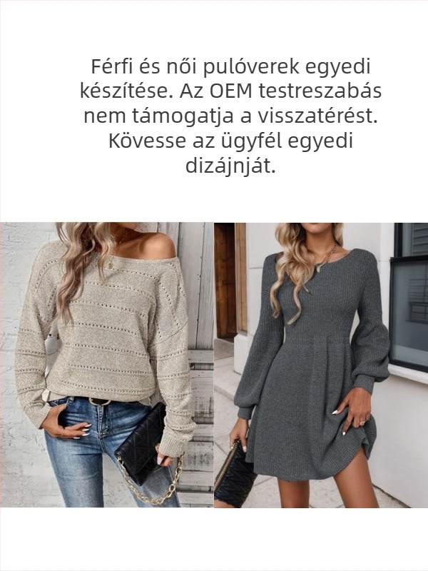 Kötött kapucnis pulóver, városi lazító stílus, egyszínű minta, poliészter anyag