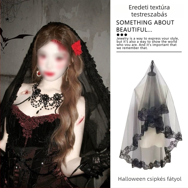 Fejfedő – textil, virágos forma, sál-stílus, nišés női dizájn