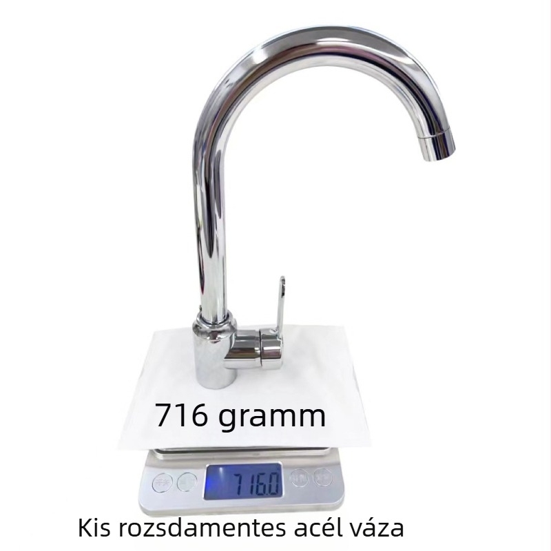 3-utas rozsdamentes acél konyhai csaptele elektroplattált felülettel, kerámiás patron, névleges nyomás 1.0 MPa, üzemeltetési hőmérséklet 0–90°C