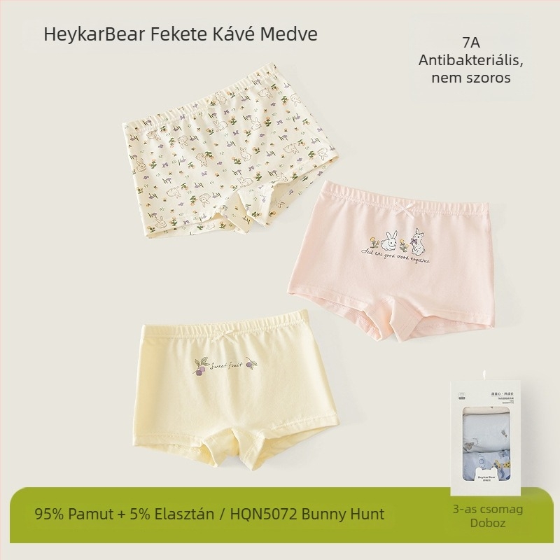 Gyerekeknek készült alsónadrág, uniszex, 95% pamut, varrat nélküli, rajzfilm minta