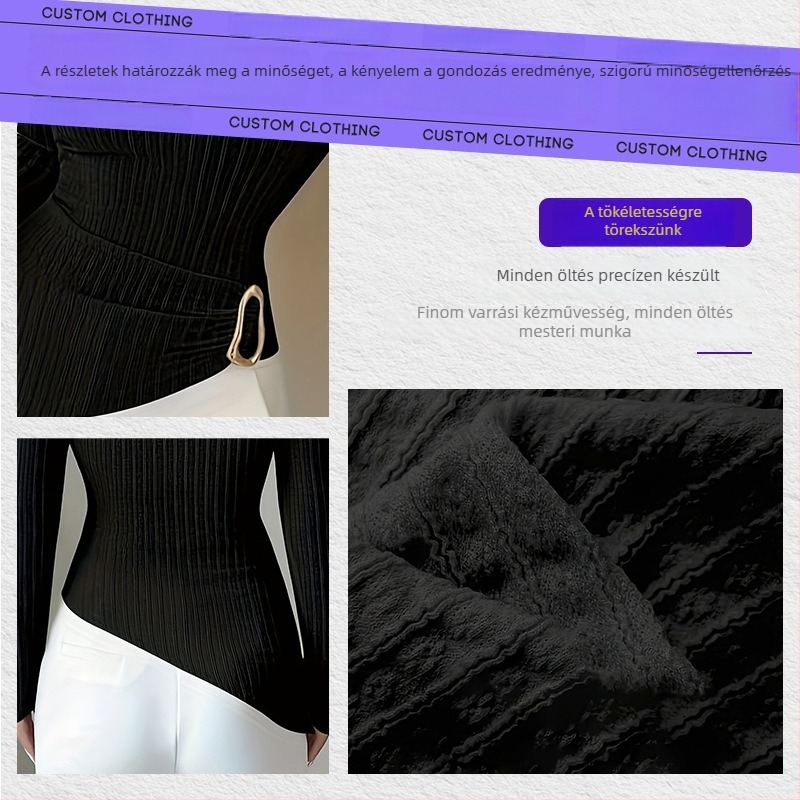 Női kötött felső V-nyakkal, rövid ujjú, szív minta, fém gombbal, poliészter anyagból