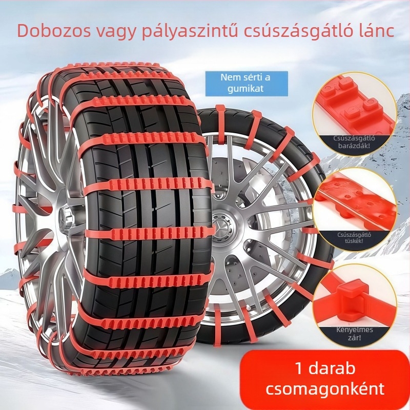 Anti-slip lánc elektromos járművekhez; két- és háromkerekű járművekhez alkalmas; súly 30 g